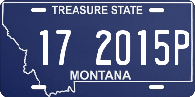 MT license plate 172015P