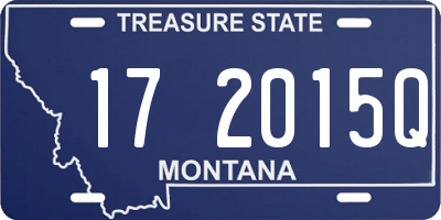 MT license plate 172015Q