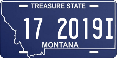MT license plate 172019I