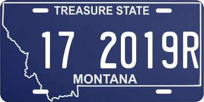 MT license plate 172019R