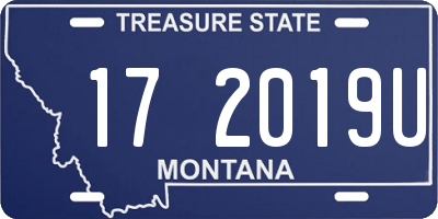 MT license plate 172019U