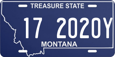 MT license plate 172020Y