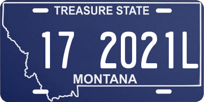 MT license plate 172021L