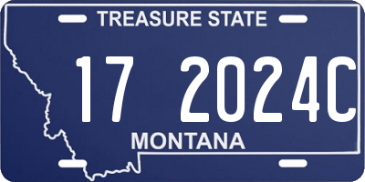 MT license plate 172024C