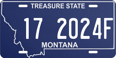 MT license plate 172024F