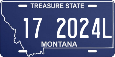MT license plate 172024L