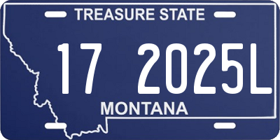 MT license plate 172025L