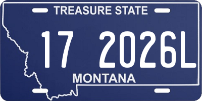 MT license plate 172026L