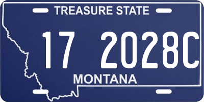 MT license plate 172028C