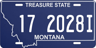 MT license plate 172028I