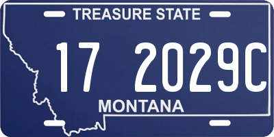MT license plate 172029C