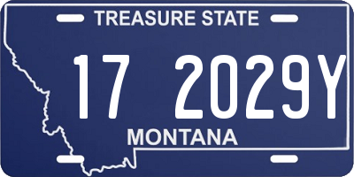 MT license plate 172029Y