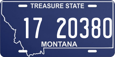 MT license plate 172038O