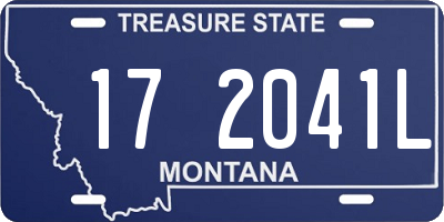 MT license plate 172041L