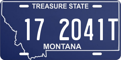 MT license plate 172041T