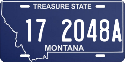 MT license plate 172048A