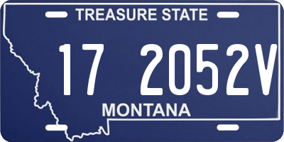 MT license plate 172052V