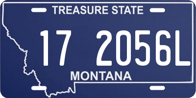MT license plate 172056L