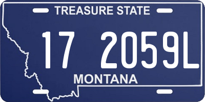 MT license plate 172059L