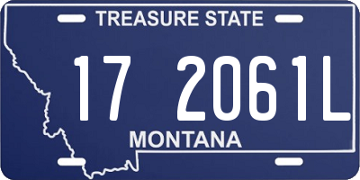MT license plate 172061L