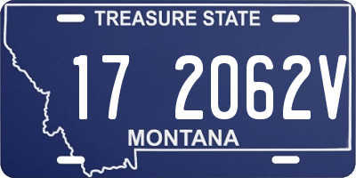 MT license plate 172062V