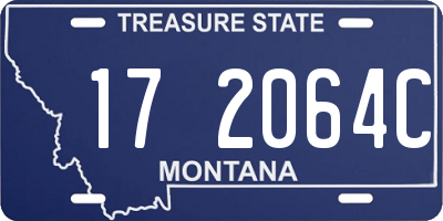 MT license plate 172064C
