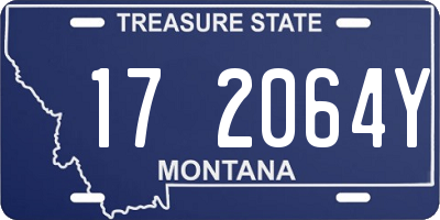 MT license plate 172064Y