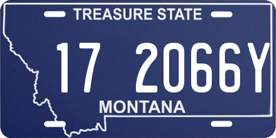 MT license plate 172066Y