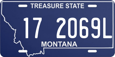 MT license plate 172069L