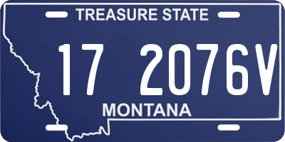 MT license plate 172076V