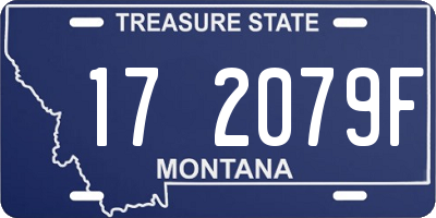 MT license plate 172079F