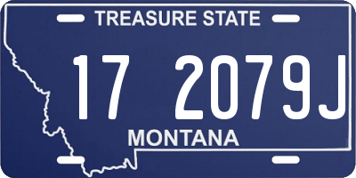 MT license plate 172079J