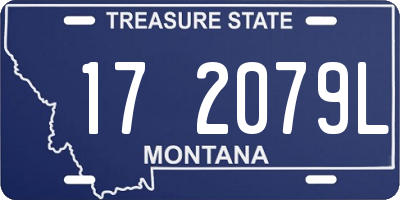 MT license plate 172079L