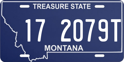 MT license plate 172079T