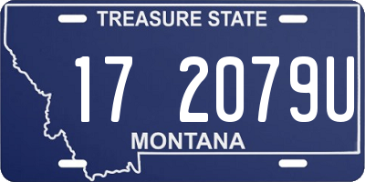 MT license plate 172079U
