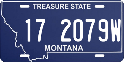 MT license plate 172079W