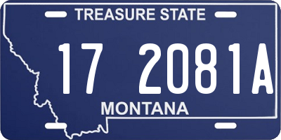 MT license plate 172081A