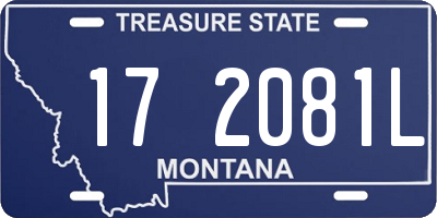 MT license plate 172081L