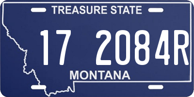 MT license plate 172084R
