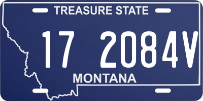 MT license plate 172084V