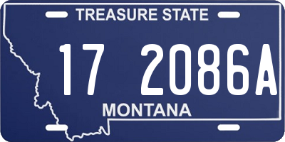 MT license plate 172086A