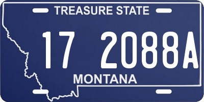 MT license plate 172088A
