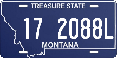 MT license plate 172088L