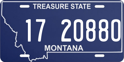 MT license plate 172088O