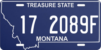 MT license plate 172089F