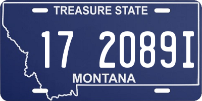MT license plate 172089I
