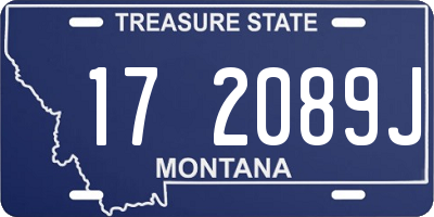 MT license plate 172089J