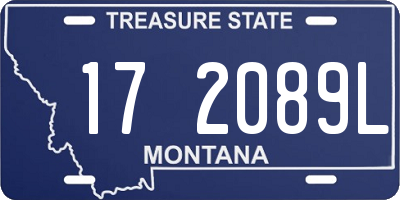 MT license plate 172089L