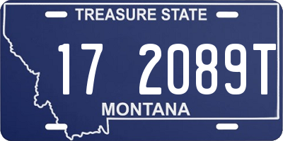 MT license plate 172089T