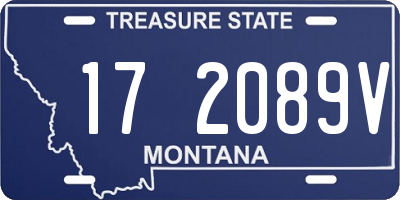 MT license plate 172089V